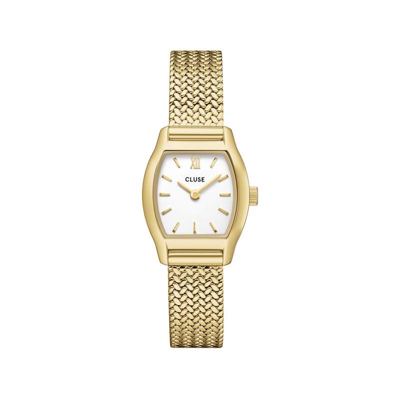 Montre CLUSE tonnette mini femme bracelet acier inoxydable doré - vue 1