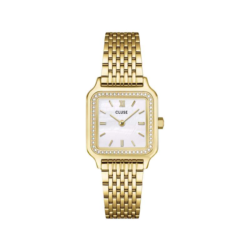 Montre CLUSE gracieuse petite femme bracelet acier inoxydable doré - vue 1