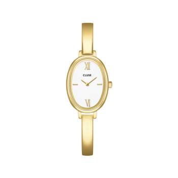 Montre CLUSE l'ovale femme bracelet acier inoxydable doré