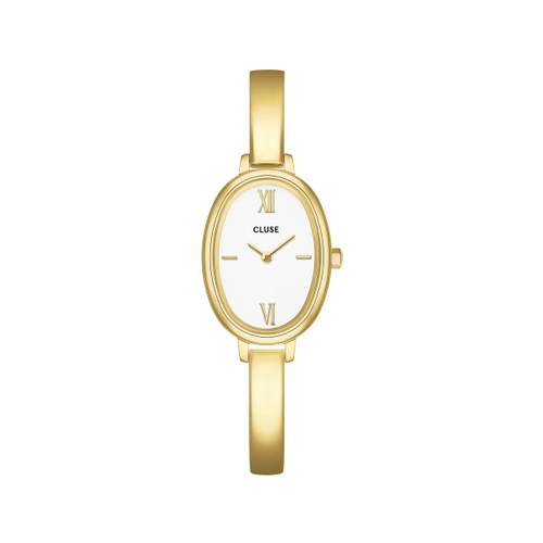 Montre CLUSE l'ovale femme bracelet acier inoxydable doré