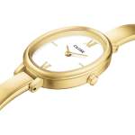 Montre CLUSE l'ovale femme bracelet acier inoxydable doré - vue 2