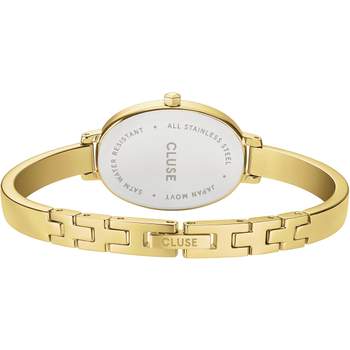 Montre CLUSE l'ovale femme bracelet acier inoxydable doré