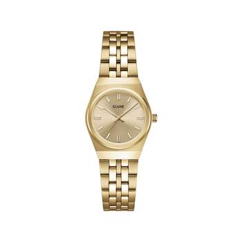Montre CLUSE retro 70s mini femme bracelet acier inoxydable doré