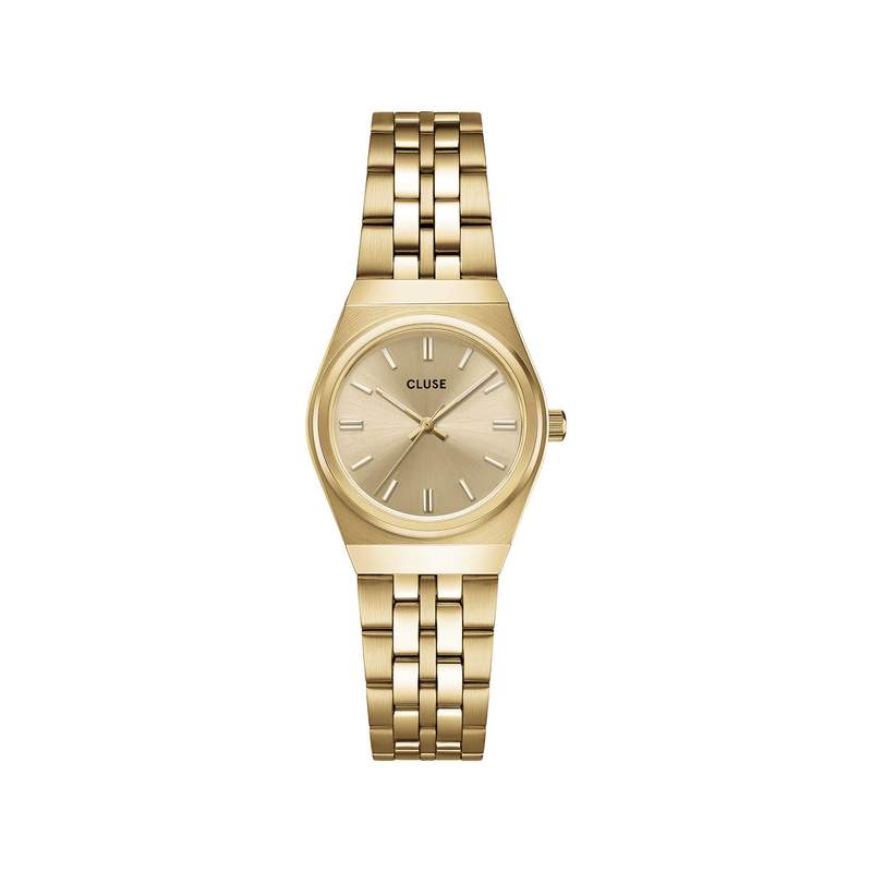 Montre CLUSE retro 70s mini femme bracelet acier inoxydable doré - vue 1