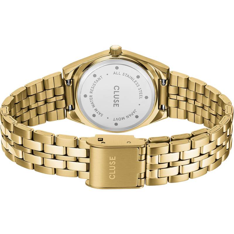 Montre CLUSE retro 70s mini femme bracelet acier inoxydable doré - vue 3