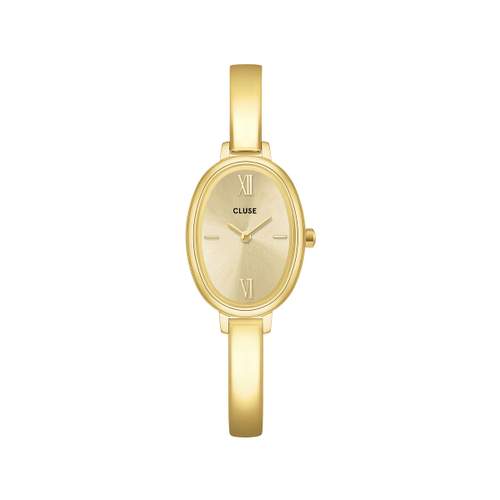 Montre CLUSE l'ovale femme bracelet acier inoxydable doré