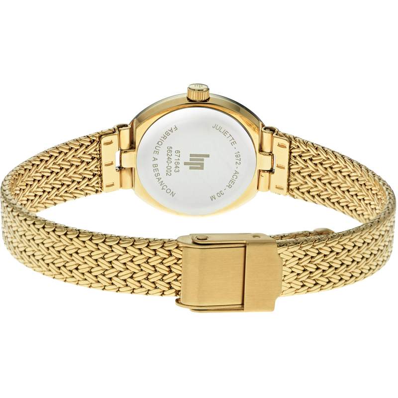Montre LIP LIP juliette milanais LIP femme bracelet acier inoxydable doré - vue 3