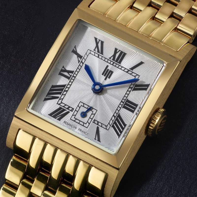 Montre LIP LIP churchill c18 LIP femme bracelet acier inoxydable doré - vue D1