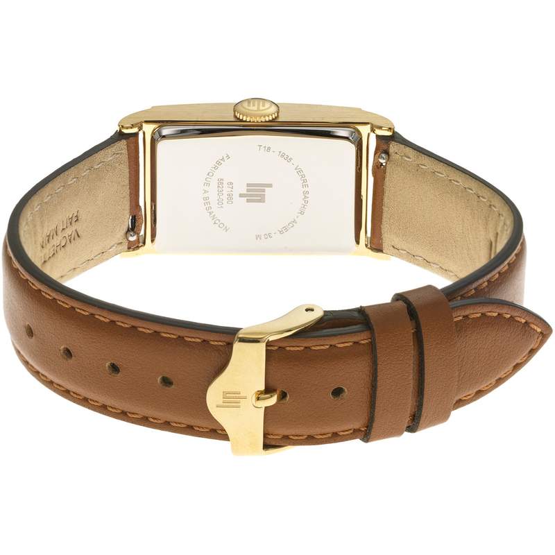 Montre LIP LIP churchill t18 LIP mixte bracelet cuir marron clair - vue 3