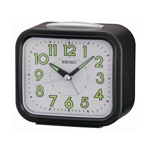 Réveil Seiko noir métallisé