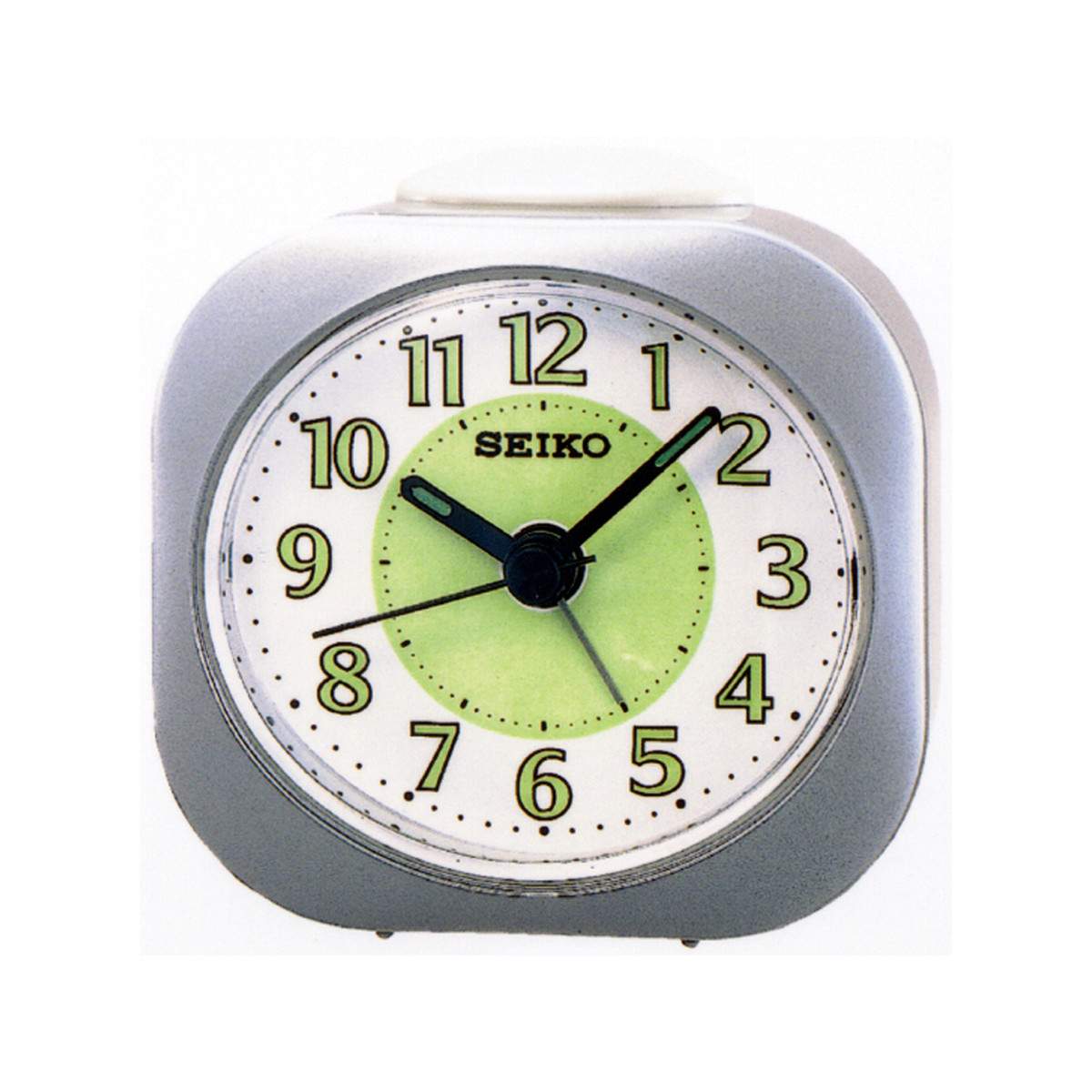 Réveil Analogique Seiko QHE187F Doré - Alarme Avec Snooze, éclairage Du Cadran, 9 X 8.9 X 5 Cm