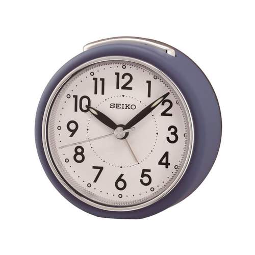 Seiko blue plastic alarm clock