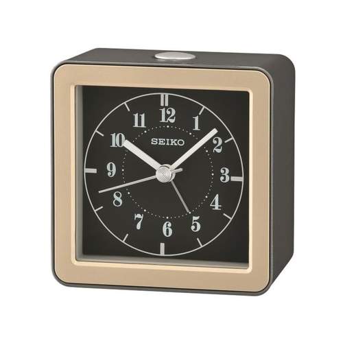 Réveil Seiko plastique argenté