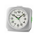 Réveil Seiko carré plastique gris - vue 1