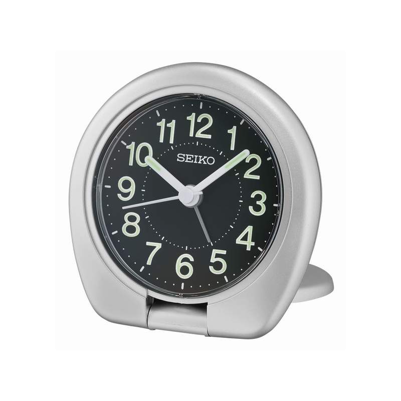 Réveil de voyage Seiko plastique gris - vue 1