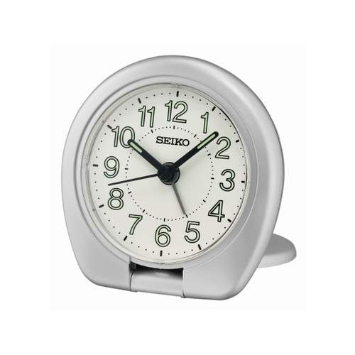 Réveil de voyage Seiko plastique gris