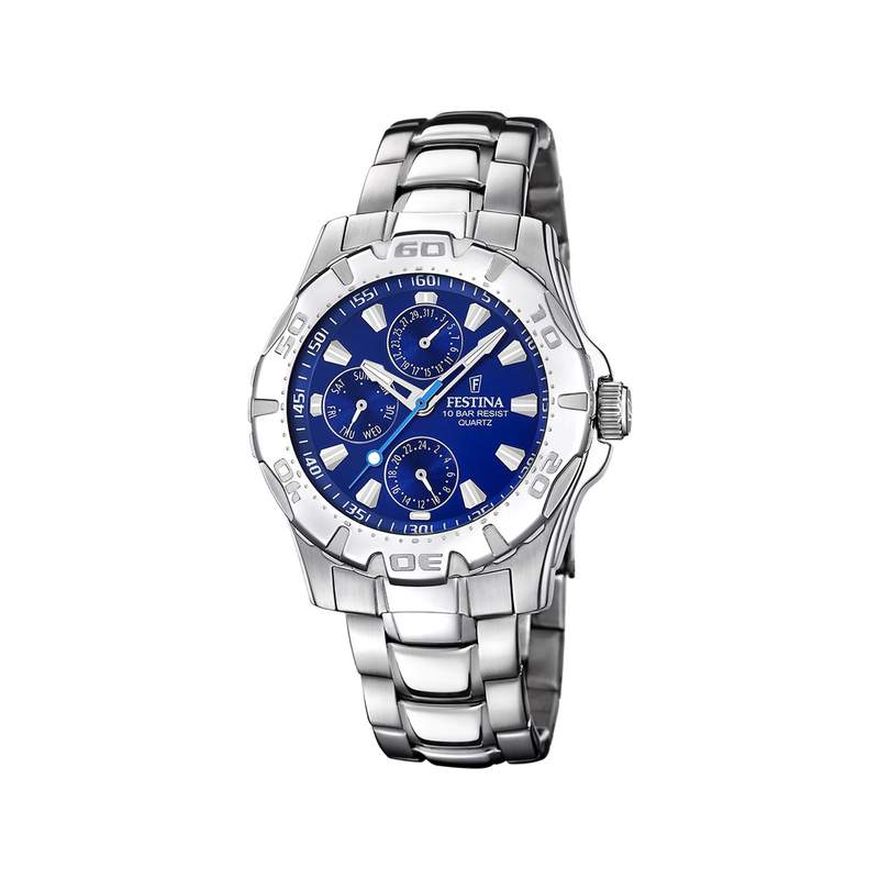 Montre Festina homme acier - vue 1