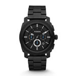Montre Fossil homme acier noir - vue 1
