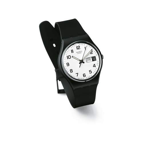 Montre Swatch mixte caoutchouc noir