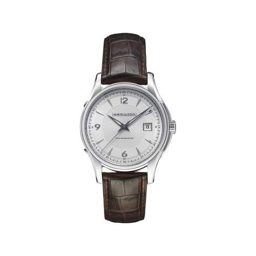 Montre Hamilton homme cuir croco marron