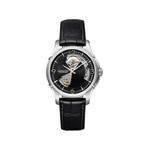 Montre Hamilton homme cuir croco noir - vue 1
