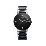 Montre RADO Centrix Diamonds homme automatique acier noir bracelet céramique - vue 1