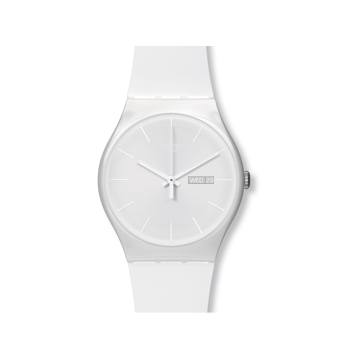 montre swatch blanche