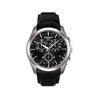 Montre TISSOT COUTURIER CHRONOGRAPHE homme cadran noir bracelet cuir noir - vue V1