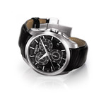 Montre TISSOT COUTURIER CHRONOGRAPHE homme cadran noir bracelet cuir noir - vue 2
