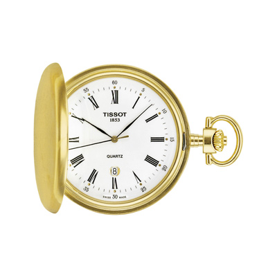 Montre Tissot Savonnette Classique traditionnelle Mixte Gousset plaqué or - vue 1