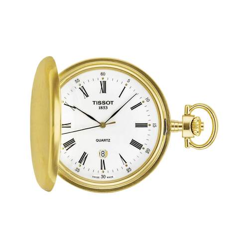 Montre Tissot Savonnette Classique traditionnelle Mixte Gousset plaqué or