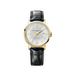 Montre Baume & Mercier homme or bracelet cuir - vue 1