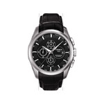 Montre Tissot homme chrono automatique acier cuir - vue 1