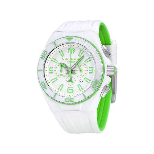 Technomarine herenhorloge wit groen