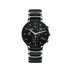 Montre RADO Centrix Chronograph homme acier noir bracelet céramique - vue 1