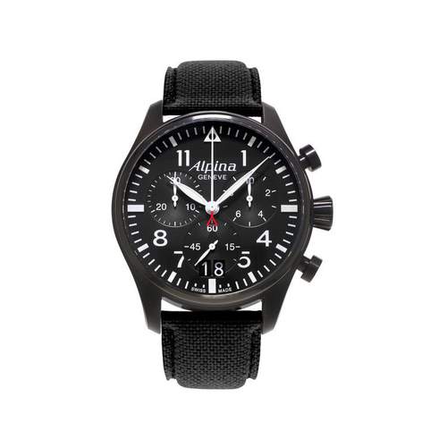 Alpina steel chronograph watch