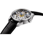 Montre Tissot homme mécanique squelette acier cuir - vue 2