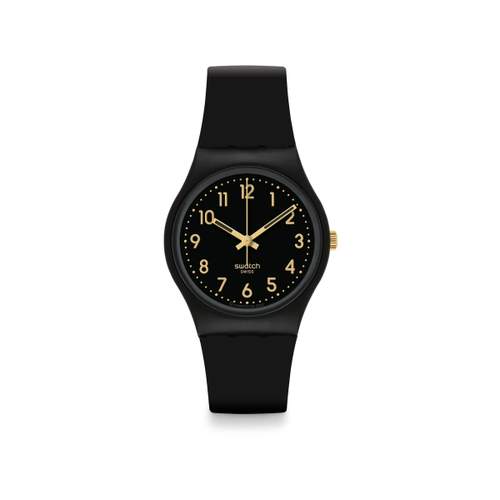 Swatch unisex black watch