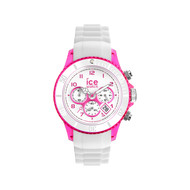 Montre Ice watch mixte chronographe silicone blanc