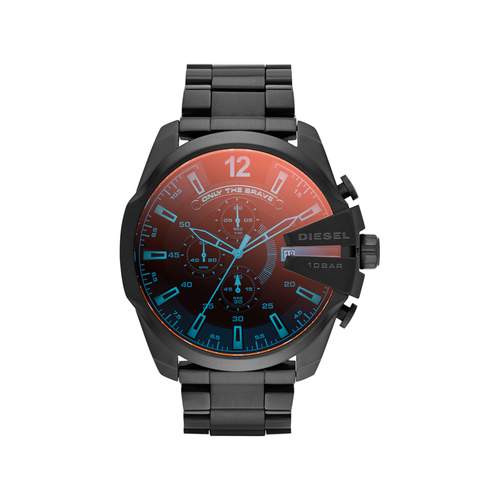 Montre Diesel homme chronographe acier plaqué noir