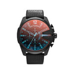 Montre Diesel homme acier plaqué noir verre minéral iridescent - vue 1