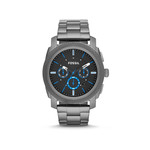 Montre Fossil homme chronographe acier gris - vue 1