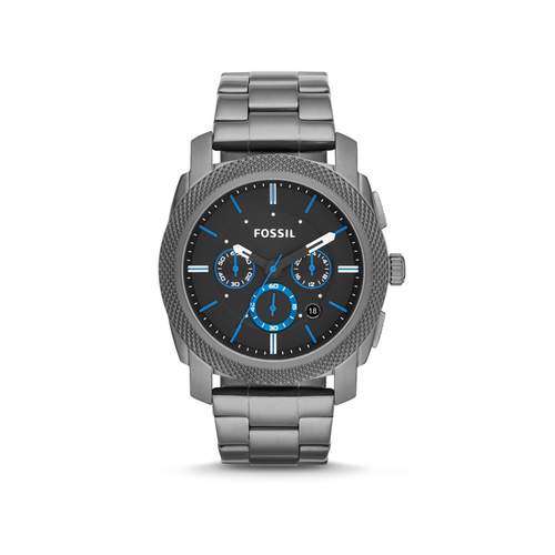 Fossil men's grey steel chronograph watch