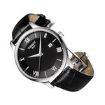 Montre TISSOT CLASSIC TRADITION homme cadran noir bracelet cuir noir - vue 2