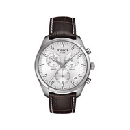 Montre Tissot homme chronographe acier cuir marron