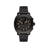 Montre Emporio Armani homme chrono acier noir
