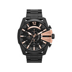 Montre Diesel homme acier noir - vue 1