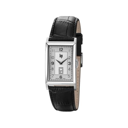 Montre Lip homme acier bracelet cuir