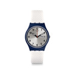 Montre Swatch mixte caoutchouc blanc - vue 1