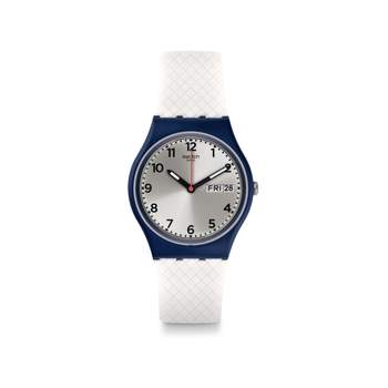 Montre Swatch mixte caoutchouc blanc